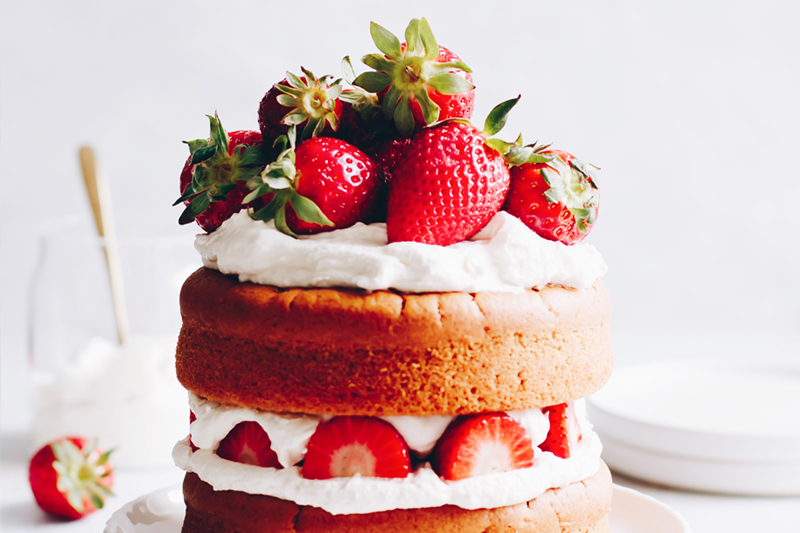 Erdbeer Naked Cake Mit Ahornsirup Ahornsirup Aus Kanada